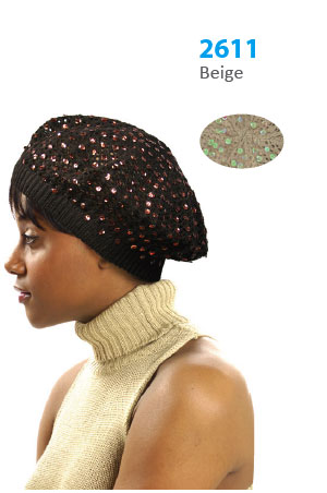 Winter Hat #2611 Beige - pc