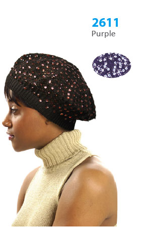 Winter Hat #2611 Purple - pc