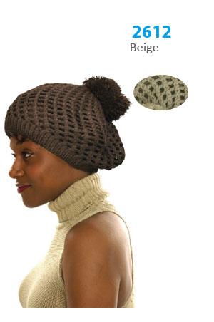 Winter Hat #2612 Beige - pc
