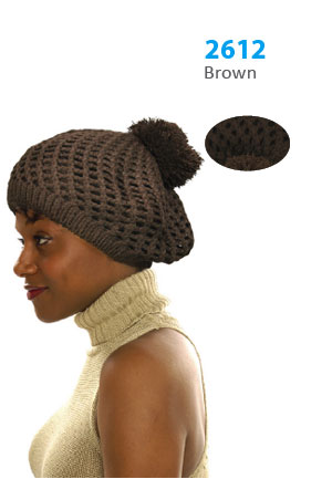 Winter Hat #2612 Brown - pc