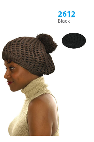 Winter Hat #2612BK - pc [Black]
