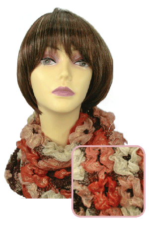 Winter Scarf #3497 Orange - pc