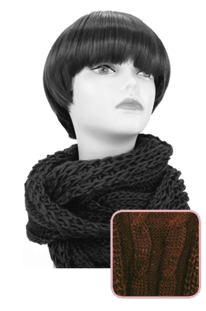 Winter Scarf #3503 Brown - pc