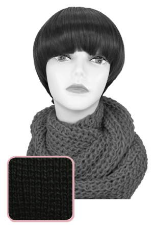 Winter Scarf #3504 Black - pc