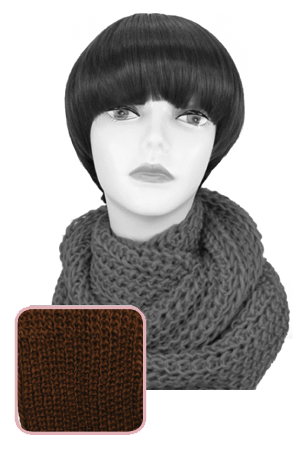 Winter Scarf #3504 Brown - pc