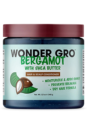 Wonder Gro Hair & Scalp  Conditioner -Bergamot/Shea(12oz) #14