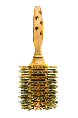Magic Gold Wooden Dryer Roller Brush #BR-W69423C -pc