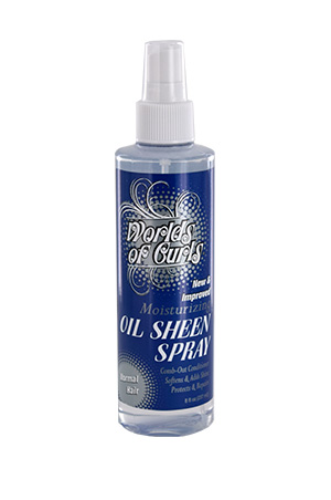 Worlds of Curls Comb-Out Oil Sheen Spray -Regular (8oz)#5