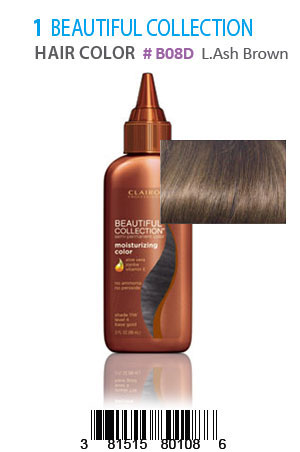 Beautiful Collection Hair Color #B08D(L.Ash Brown)