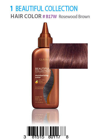Beautiful Collection Hair Color #B17W(Rosewood Brown)