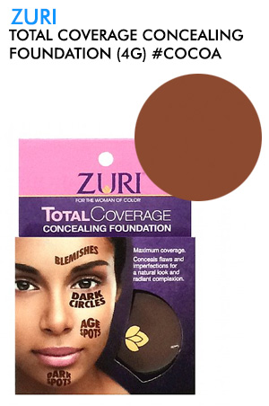 ZURI Total Coverage Concealing Foundation #Cocoa #6