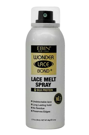 Ebin Wonder Lace Bond -Lace Melt Spray -Silk Protein (2.7 oz) #146-PC