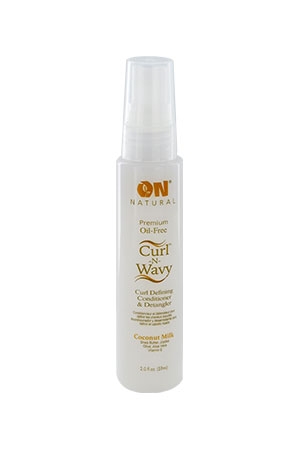 Next Image ON Natural Curl-n-Wavy  Curl Defining Conditioner & Detangler -Coconut Milk (2 oz) #64A