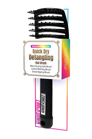 Touch Down Quick Dry Detangling Brush BLACK#TDB003-BLK