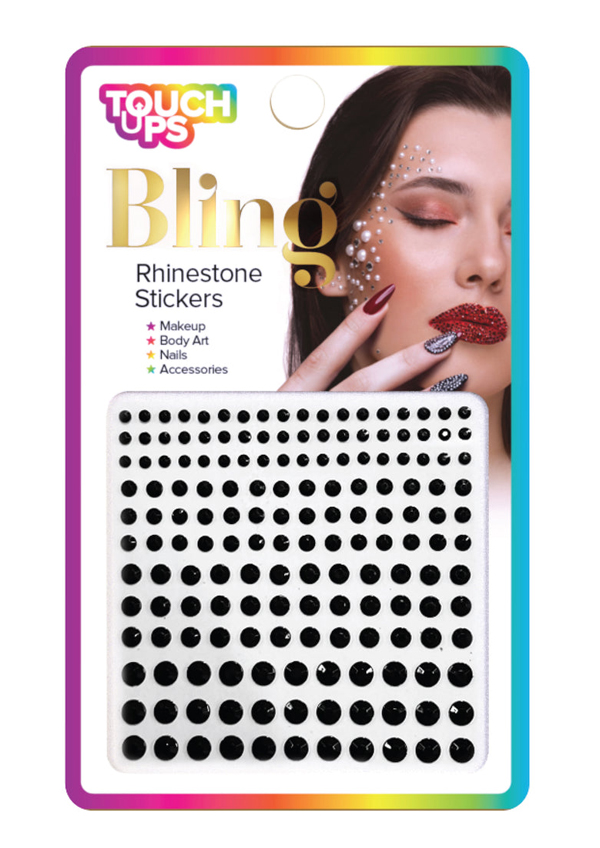 TouchUps Rhinestone Stickers Black #BLG004 -dz