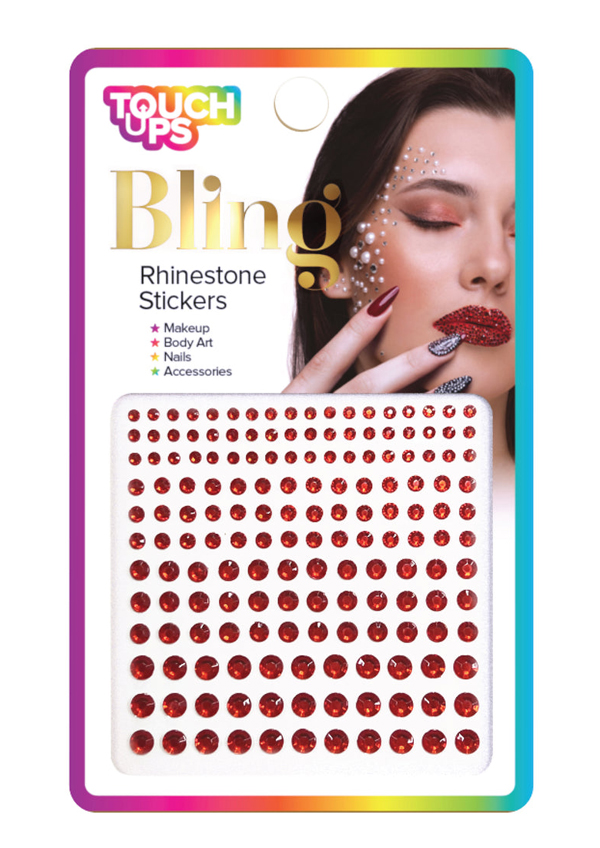 Touch Ups Rhinestone Stickers Red #BLG003 -dz