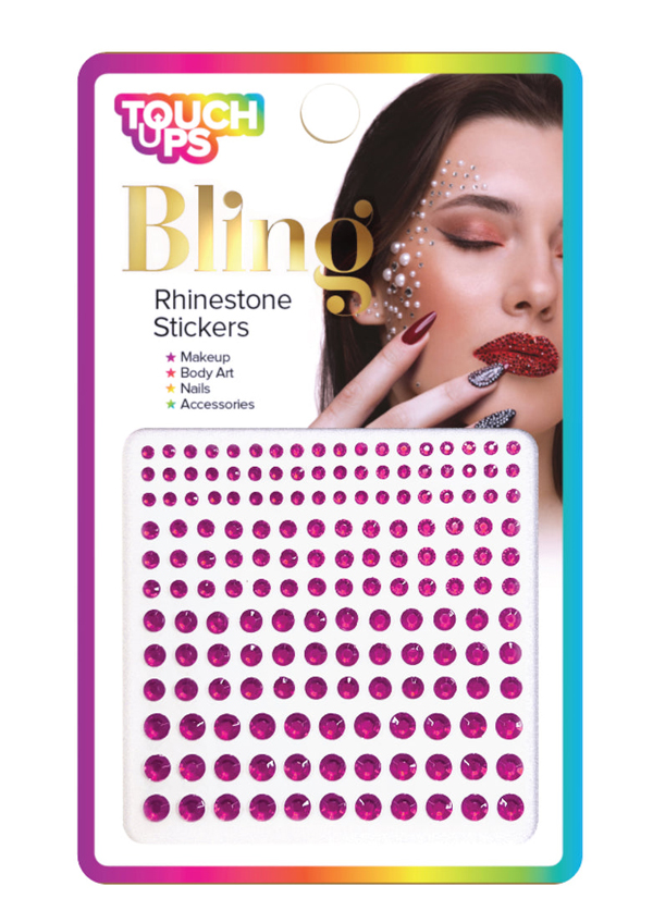 TouchUps Rhinestone Stickers Hot Pink #BLG005 -dz