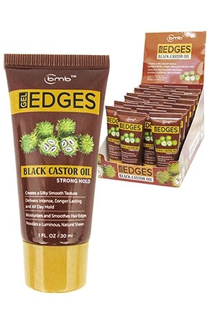Bmb Edge Gel Tube-Black Castor Oil(1oz/24/ds)-ds #2