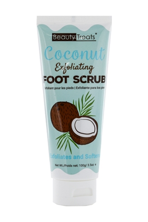 Beauty Treats Coconut Foot Scrub-3.5oz[BTS114D] -Pcs#87