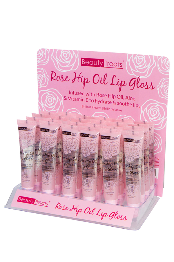 Beauty Treats Rose Hip Oil Lip Gloss (24pc/ds)[510] #115