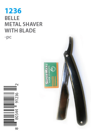 Belle Metal Shaver with Blade #1236 -Pcs