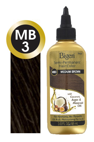 Bigen Semi-Permanent Hair Color  #MB3 Medium Brown#7 (=AB3)