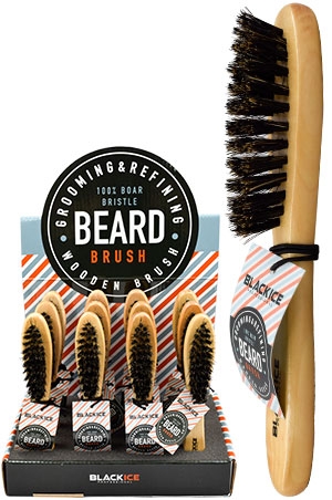 Black Ice Beard Brush#BIC209(12pc/ds)-pc