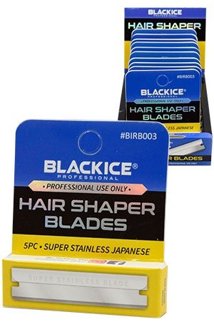 Black Ice Hair Shaper Blades (5pc/12pk/box)#BIRB003-BOX