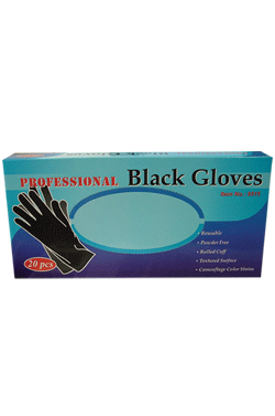 Black Latex Gloves #9515 Large-box