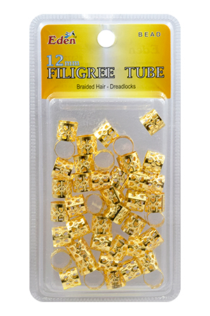 Blister(12mm) Flligree Tube Gold pk #53720G