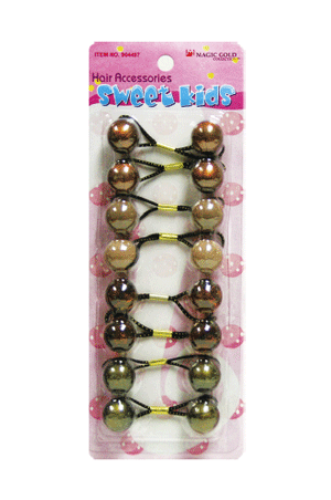Magic Gold Bubble Round #L5 Brown Mix(XL) -pc