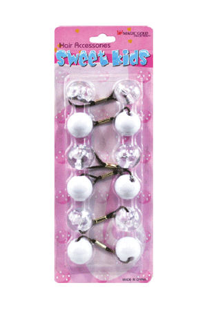 Magic Gold Bubble Round #XL10 White/Clear(XL) -pc