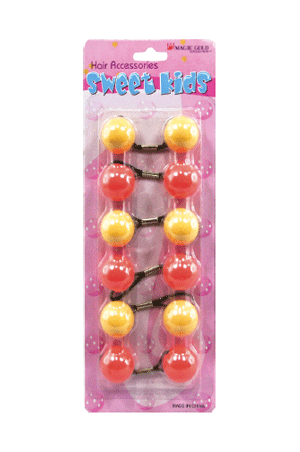 Magic Gold Bubble Round #XL6 Orange/Yellow(XL) -pc