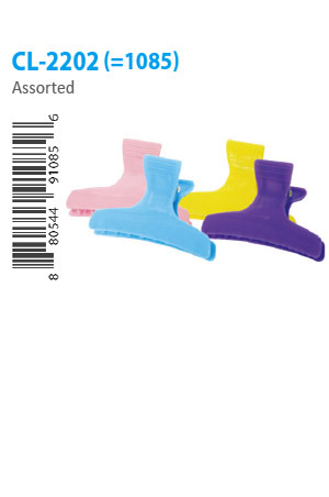 Butterfly Clamp (M) #1085 Pastel Mix [CL2202] -pk