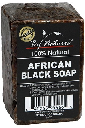 By Natures African Black Soap (6.5oz) #36
