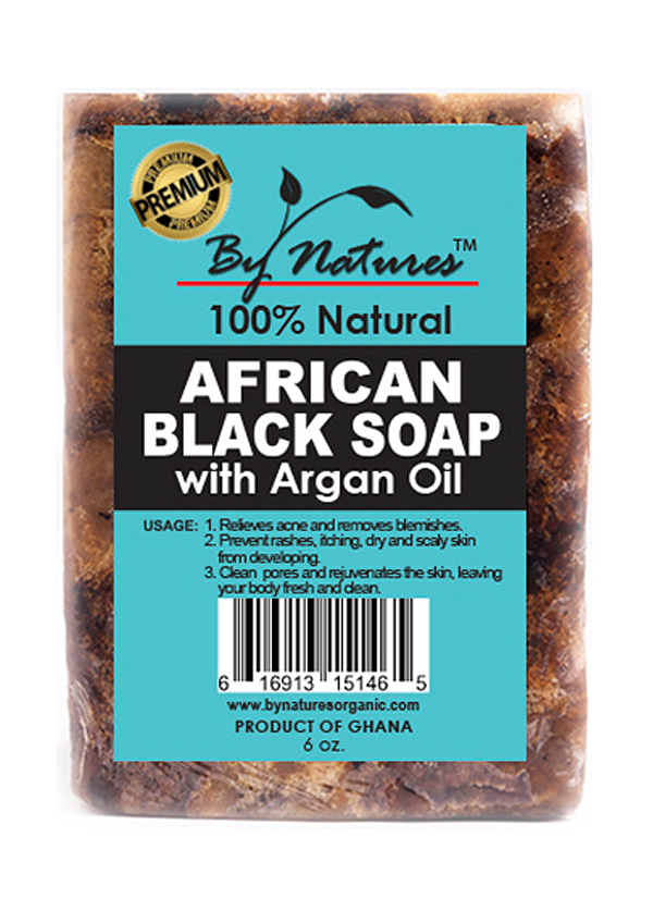 By Natures African Black Soap with Argan Oil (6.5 oz) #30
