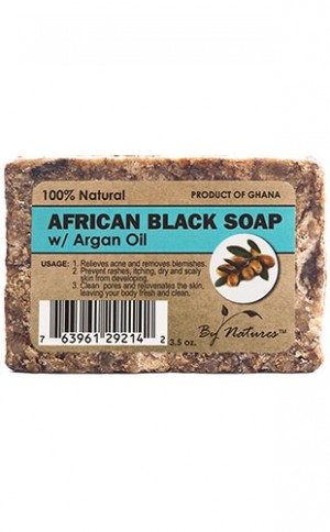 By Natures African Black Soap-Argan Oil(3.5oz) #50