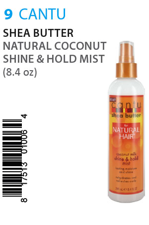 Cantu Shea Butter Natural Coconut Shine & Hold Mist(8.4oz)#9