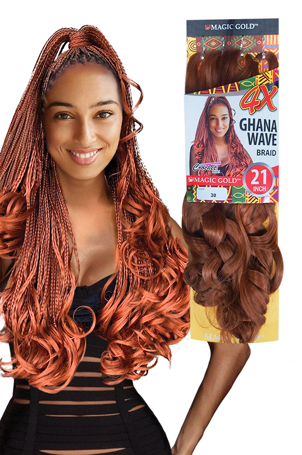 [MG] 4X Ghana Wave Braid 21"