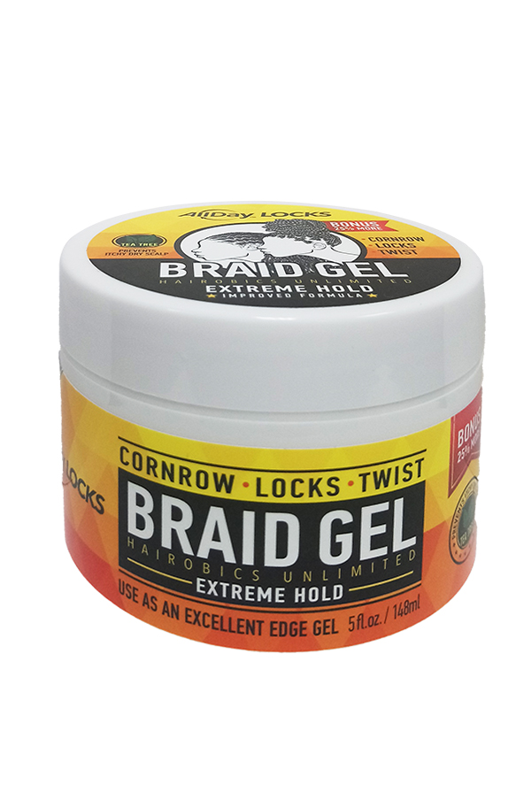 AllDay Locks Braid Gel - Extreme Hold (5 oz) #1