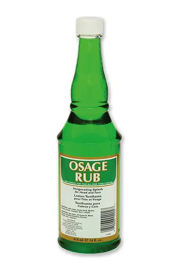 Clubman OSAGE RUB for Head and Face Green (14 oz) #41