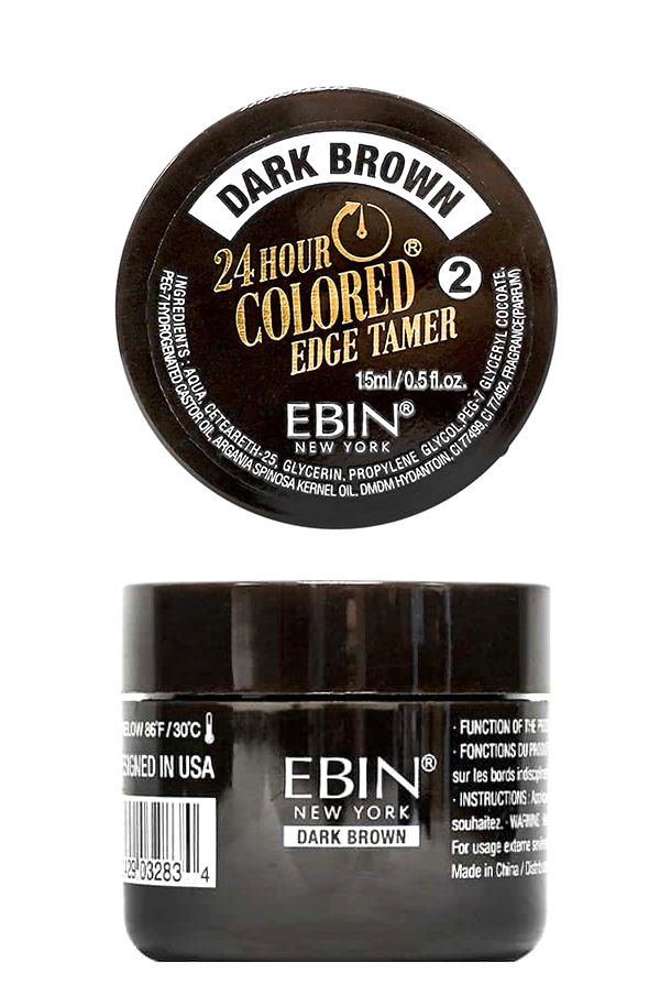 Ebin 24 Hr Edge Tamer Colored (15ml) Dark Brown  #175