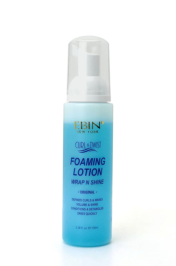 Ebin Curl & Twist Foaming Lotion - Wrap N Shine (100 ml) #195