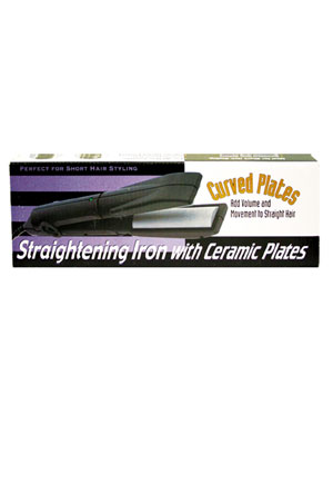 Ceramic Curved Plate Straightening Iron #HCI-21A Blue