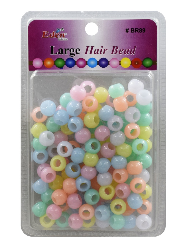 Eden XLG Blister LG Round Bead -Metal Pastel #BR89MPS -pk