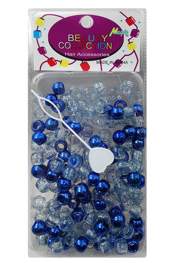 Magic Collection Metallic Bead Large Blue #METROY - pk