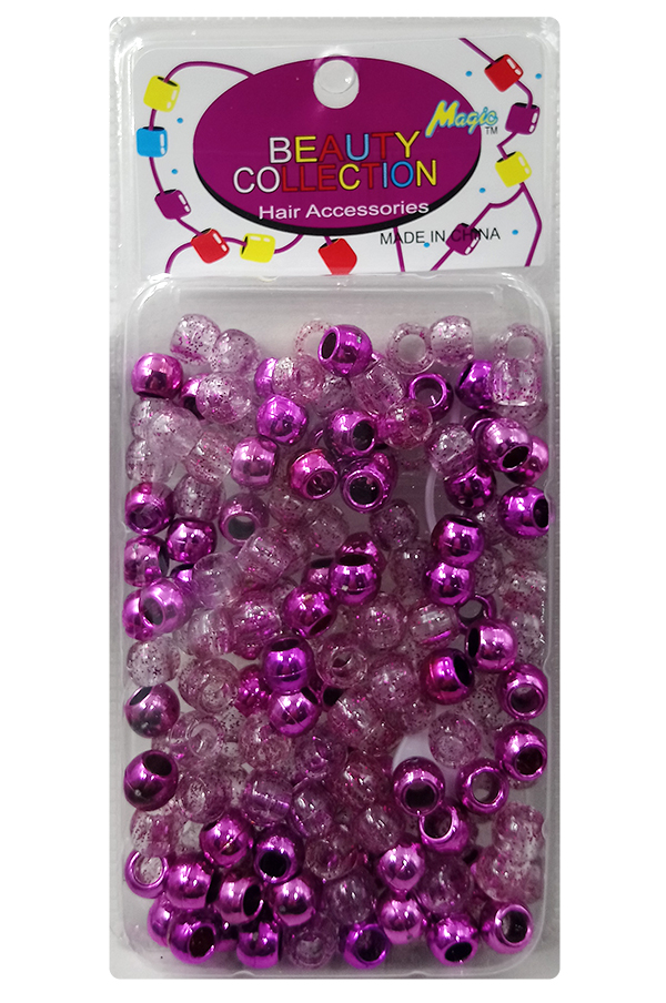 Magic Collection Metallic Bead Large Purple #METPUR - pk