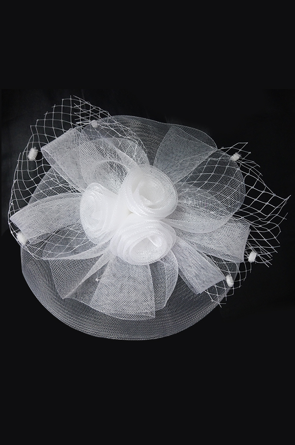 Church Hat Anastasia #SMA75001 (White) - pc