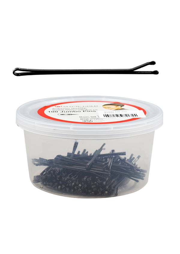 Magic Gold 100 Jumbo Pins #3419 Black -Jar