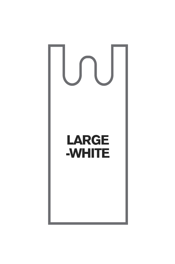 Magic Shopping Bag (#WS3WLG/Large-White/17"x20") -14lb/Box